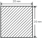 Квадрат нержавеющий  20 мм. 12Х18Н10Т горячекатаный , матовый