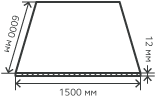 Лист нержавеющий  12х1500х6000 мм.  AISI 409 (08Х13) горячекатаный,  матовый